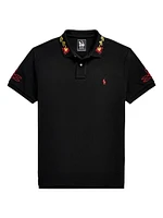 Graphic Cotton Polo Shirt