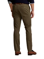 Stretch-Cotton Flat-Front Pants