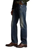 Rigid Straight-Leg Jeans