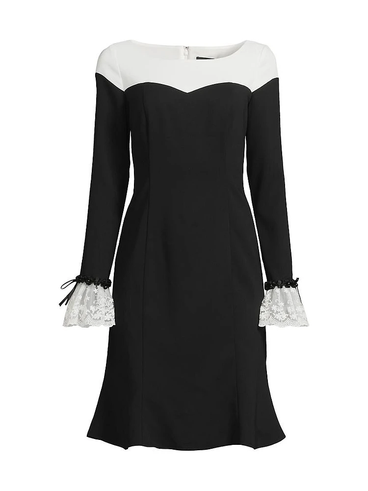Crepe A-Line Dress