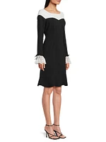 Crepe A-Line Dress