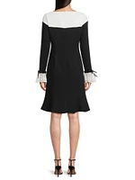 Crepe A-Line Dress