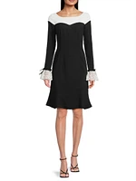 Crepe A-Line Dress