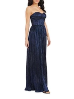 Audrina Strapless Fit-And-Flare Gown