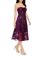 Sadie Lace Strapless Cocktail Dress