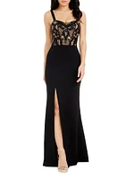 Monique Lace Bustier Gown