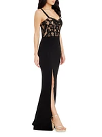 Monique Lace Bustier Gown