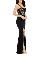 Monique Lace Bustier Gown