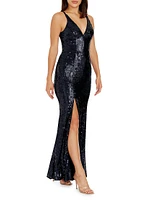 Iris Sequin Maxi Dress