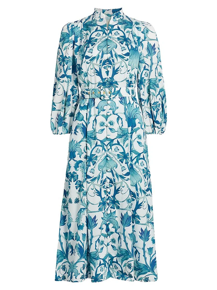 Valencia Floral Midi Dress