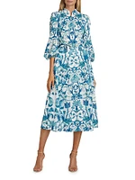 Valencia Floral Midi Dress