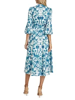 Valencia Floral Midi Dress