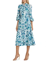 Valencia Floral Midi Dress