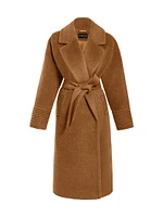 Suri Alpaca-Wool Belted Coat