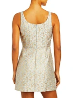 Chianti Jacquard Minidress