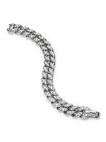 Curb Chain Bracelet in Platinum