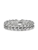 Curb Chain Bracelet Platinum