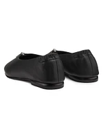 Eden Zipper Leather Flats