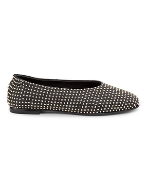 Eden Studded Leather Flats