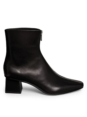 Ryder Zip-Front Leather Boots