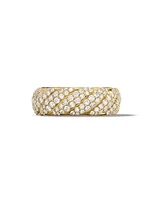 Sculpted Cable Band Ring 18K Gold