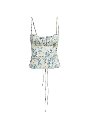 Toile Silk Corset