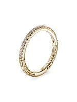 JH Essentials Pavé 14K Yellow Gold & 0.24 TCW Diamond Band Ring