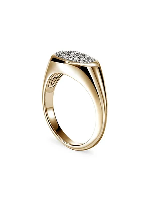 Pebble 14K Yellow Gold & TCW Diamond Ring