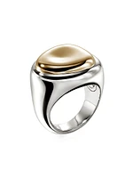 Pebble 14K Yellow Gold & Sterling Silver Ring