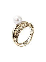 JH Essentials 14K Yellow Gold & Cultured Freshwater Pearl Ring