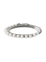 JH Essentials Sterling Silver & Cultured Freshwater Pearl Wrap Bracelet