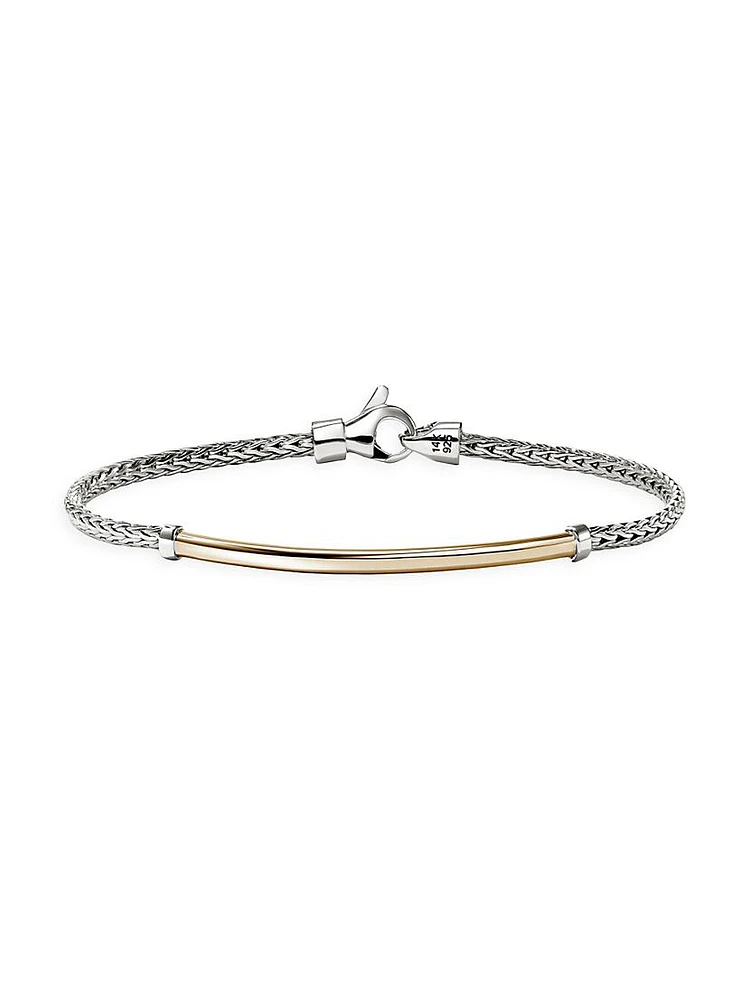 JH Essentials 14K Yellow Gold & Sterling Silver Bracelet