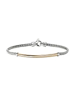 JH Essentials 14K Yellow Gold & Sterling Silver Bracelet