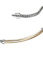 JH Essentials 14K Yellow Gold & Sterling Silver Bracelet