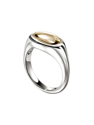 Pebble 14K Yellow Gold & Sterling Silver Ring