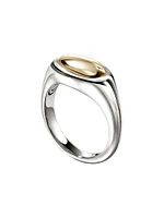 Pebble 14K Yellow Gold & Sterling Silver Ring
