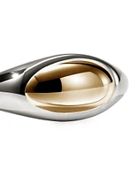 Pebble 14K Yellow Gold & Sterling Silver Ring