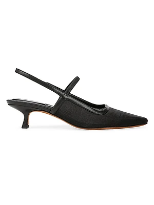 Venice 45MM Mesh Slingback Pumps