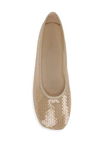 Leah Sequined Ballet Flats