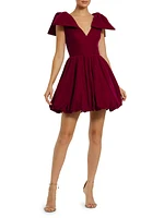 Bow Shoulder Cocktail Minidress