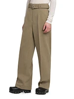 Belted Wool Trousers