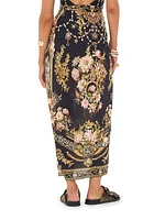 Floral-Print Sarong