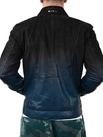 Leather Degrade Jacket