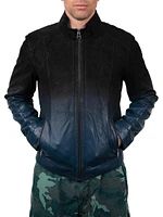 Leather Degrade Jacket