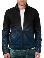 Leather Degrade Jacket