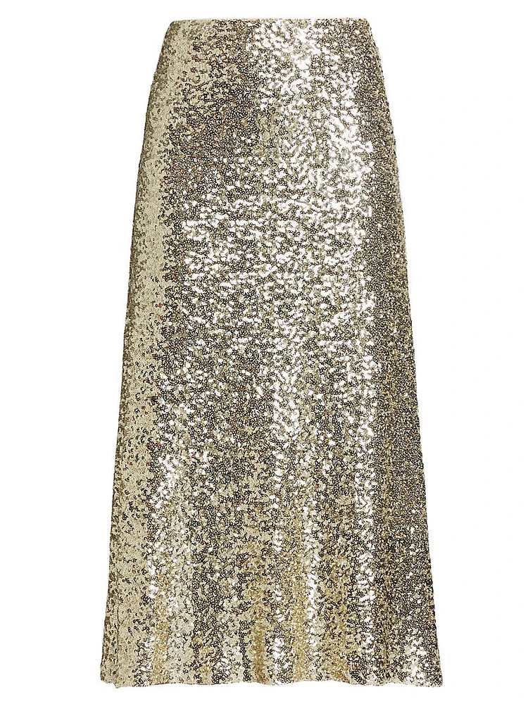 Maeve Sequin Slip Skirt