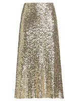 Maeve Sequin Slip Skirt