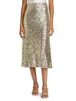 Maeve Sequin Slip Skirt