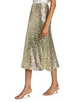 Maeve Sequin Slip Skirt