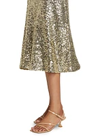 Maeve Sequin Slip Skirt